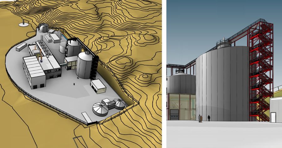 Produksjonsanlegg for biogass Krokstad